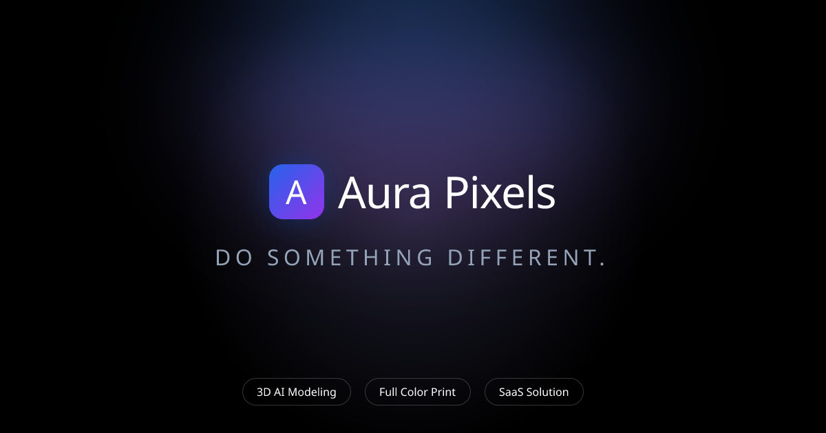Aura Pixels | 光辉像素 - 新时代AI+3D平台